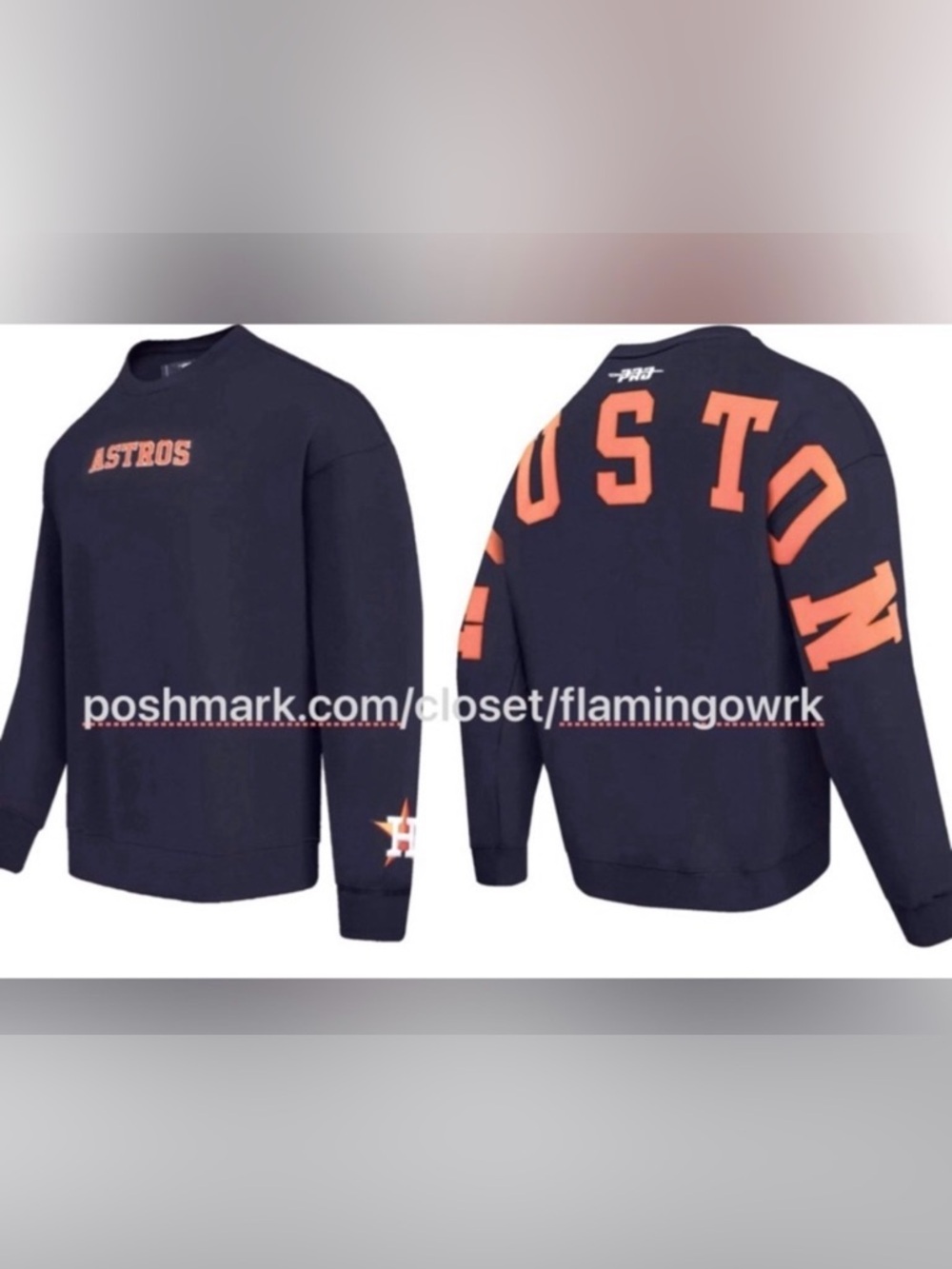 NWT [Pro Standard] Houston Astros MLB Crewneck Pullover Sweatshirt Mens L or 2XL